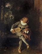 Jean-Antoine Watteau Mezzetin oil on canvas